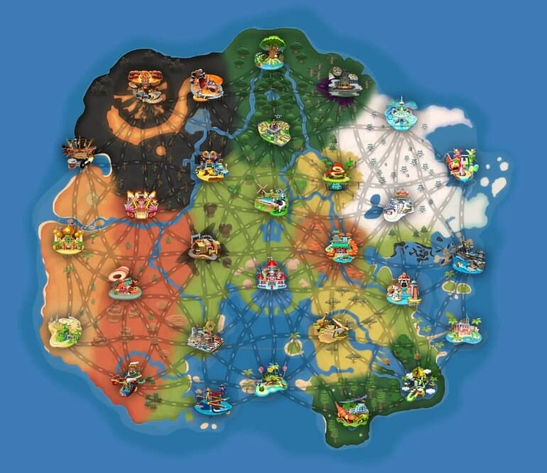 Mario Kart World Map